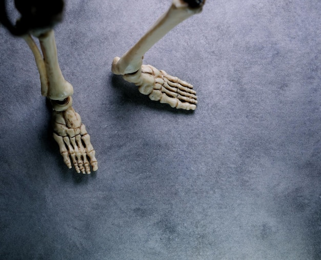 Foto hooghoekbeeld van menselijke benen