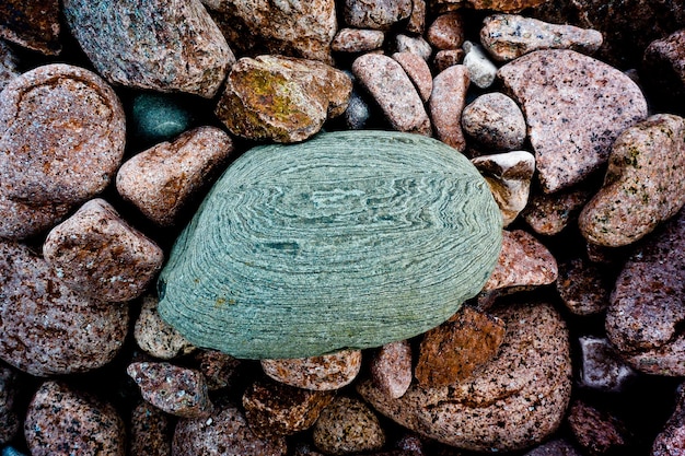 Foto hooghoekbeeld van stenen