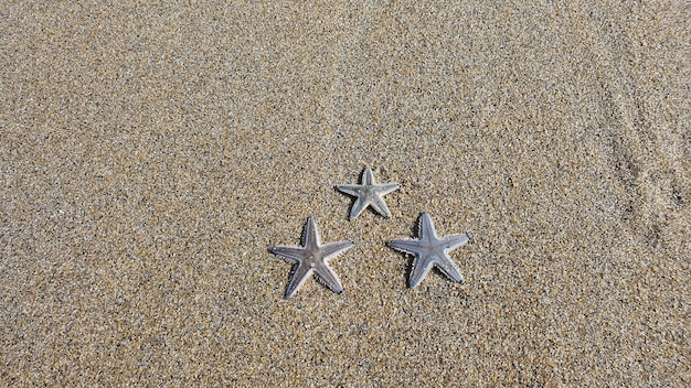 Foto hooghoekbeeld van zand op het strand