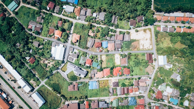 Hoogste mening van de padieveldengebieden in noordelijk Thailand