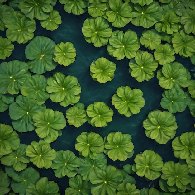 Hoogtebeeld van waterplanten