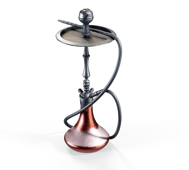 Hookah on a beautiful oriental background, smoke 3d render