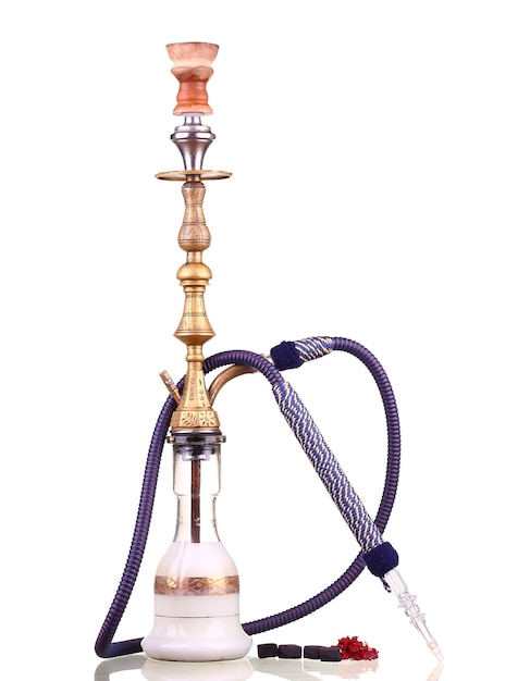 Hookah isolated on white