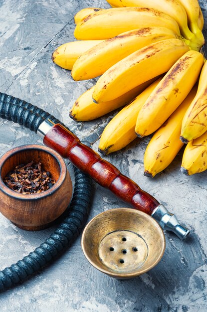 Hookah with banana flavor