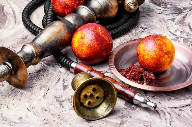 Hookah with orange taste