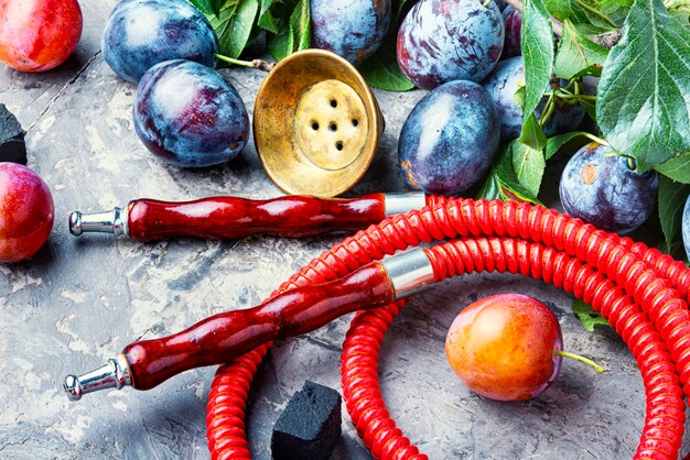 Hookah with plum taste