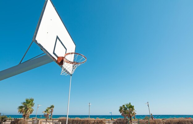 Hoop by poetto shoreline sardinia