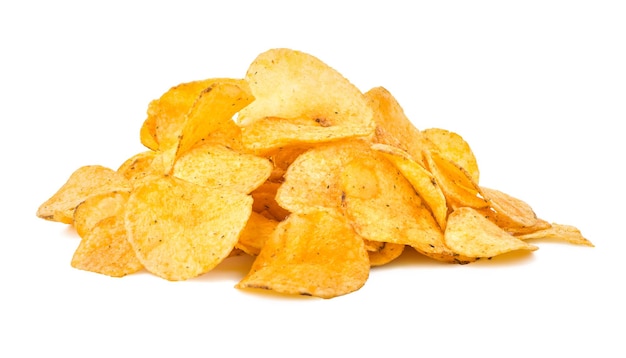 Hoop chips geïsoleerd op een witte achtergrond