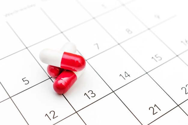 Hoop heldere capsules op kalender