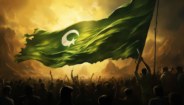 Hoop is een gigantische Pakistaanse vlag en het heeft de buitengewone kracht om de geest aan te steken