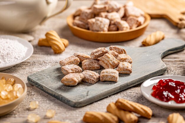 Hoop kleine koekjes