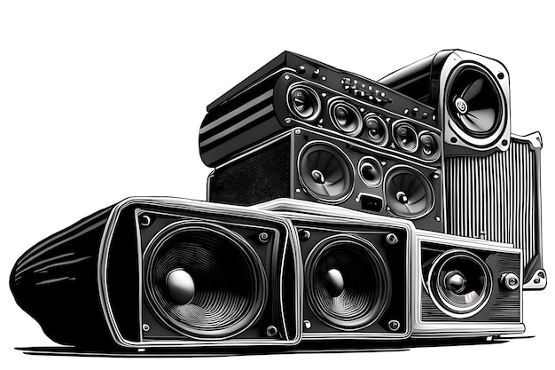 Hoop subwoofers versterkers en audio speakers