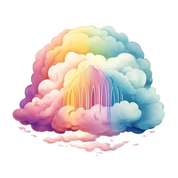 Hoopvolle Regenboogwolk