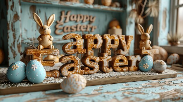 Hop in Joy Vier met onze Happy Easter Bunny Banner