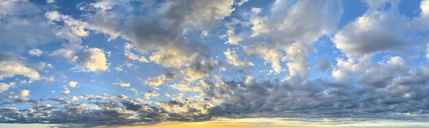 Photo horizon sky clouds background sunset sky