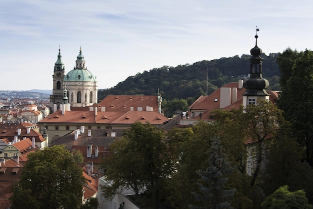 Foto horizonmening van de tsjechische republiek van praag