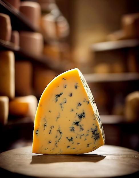 Foto horizontaal schot van heerlijke speciale soorten kaas 3d geïllustreerd