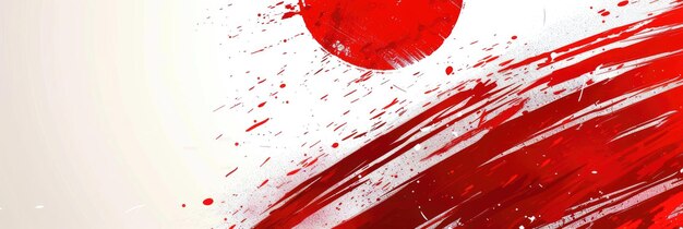 horizontal banner celebration of the Founding Day of the State of Japan flag of Japan copy space free space for text