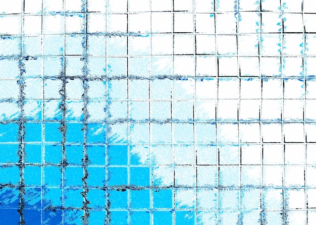水平方向の青いグリッドの抽象的なイラストの背景