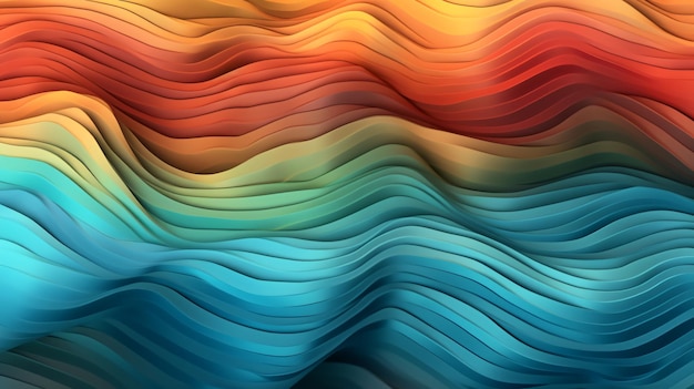 horizontal colorful abstract wave background with pe