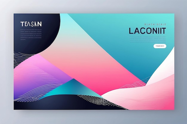 Photo horizontal elegant gradient geometric header template lux and business vibes