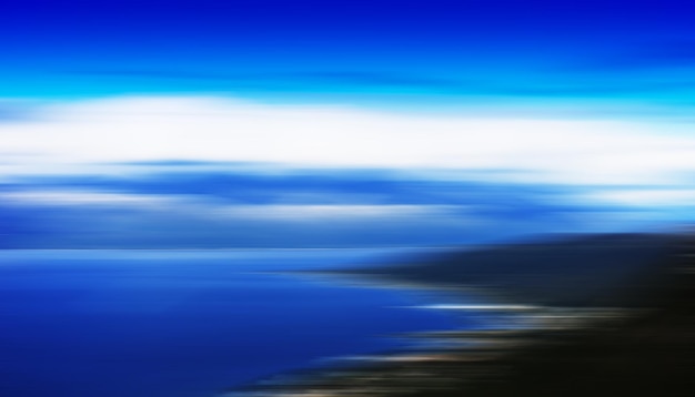 Photo horizontal motion blur beach landscape background hd