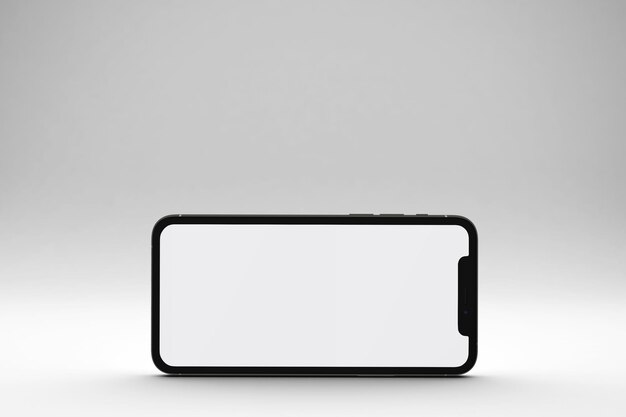 horizontal phone 11 front side with white background