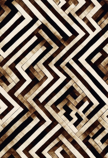 Horizontal shot of chevron seamless textile pattern 3d\
illustrated