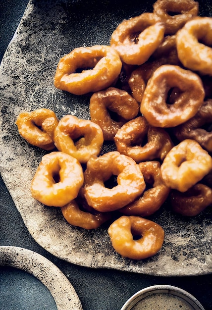 맛있는 picarones 3d 그림의 가로 샷