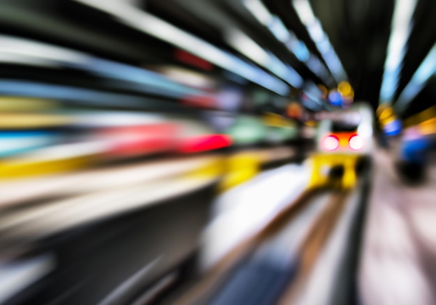 Photo horizontal vivid abstract motion train station transportation background backdrop