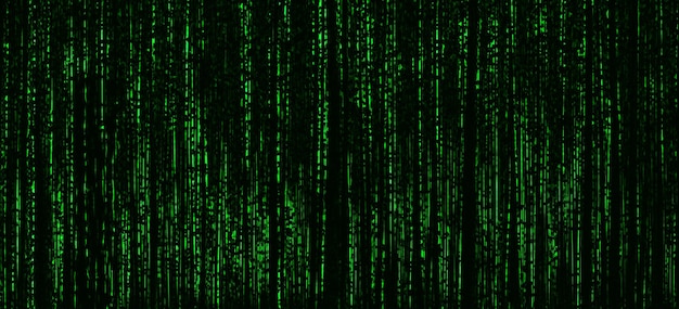 Horizontal vivid matrix neo cyberpunk hacker terminal abstraction background backdrop