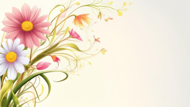 Horizontal white banner or floral backdrop decorated