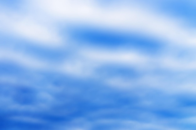 Horizontale grote hoogte blauwe wazige cloudscape-achtergrond