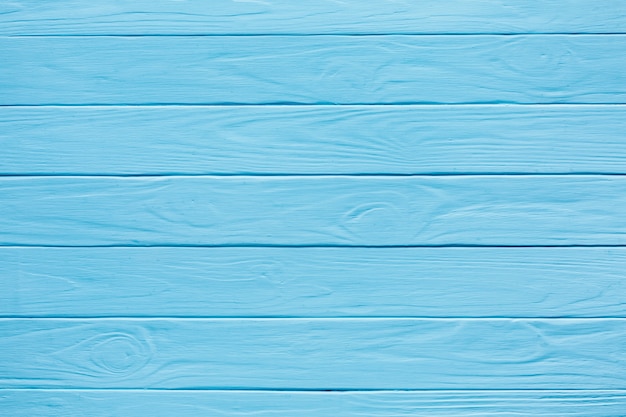 Horizontale houten strepen, blauw geschilderd
