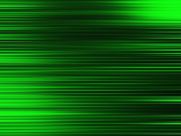 Horizontale levendige groene wazig abstractie lijnen achtergrond