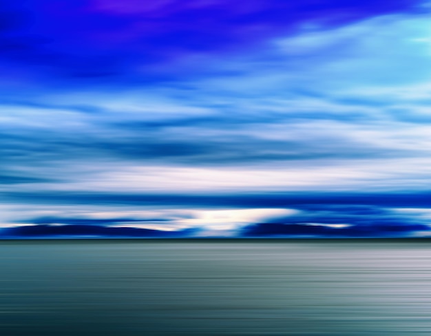 Horizontale levendige levendige aqua blauw Noorwegen landschap cloudscape abstractie achtergrond achtergrond