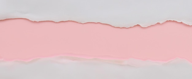 Horizontale panoramische textuur Witte papieren omslag en roze achtergrond Ideaal voor ontwerp, weergave en reclame