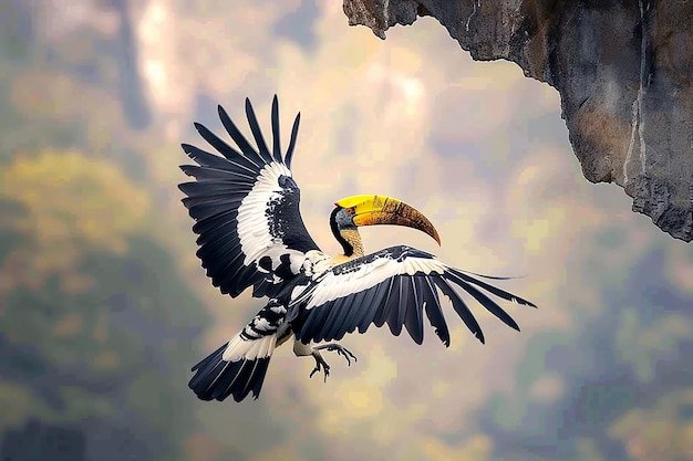 Horn Hornbill A Bird Nat