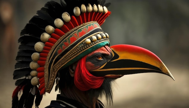 Hornbill Festival in india traditional cutural image generative AI