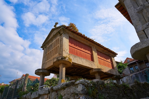 Horreo in Combarro-dorp Pontevedra Galicië Spanje