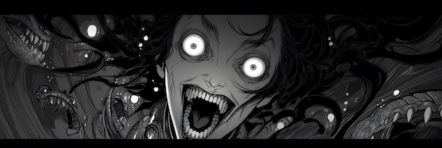 Foto horror anime manga stile background design art