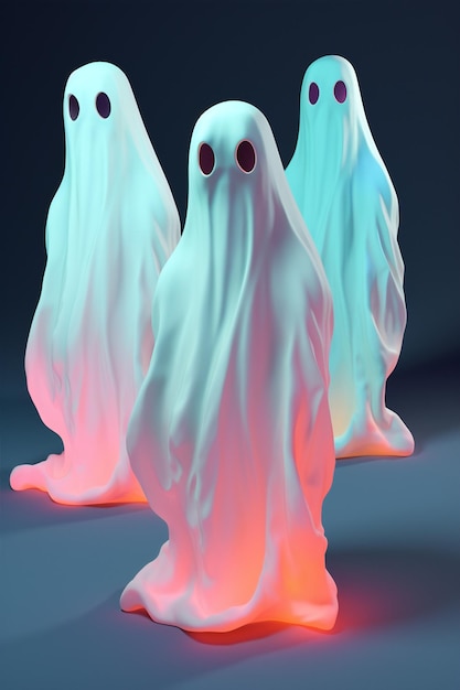 Foto fantasma dell'orrore halloween