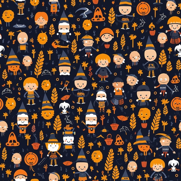 horror halloween thema patroon