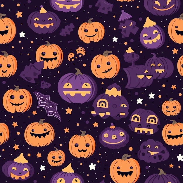 horror halloween themed pattern