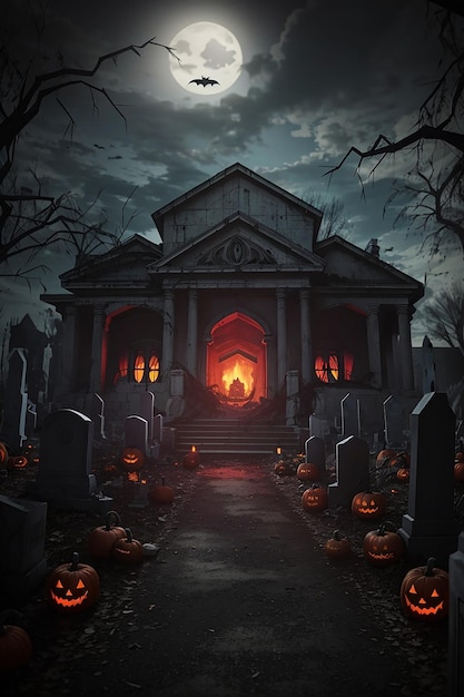 horrors background spooky Halloween party Halloween scary terrorism Halloween background evil cemete