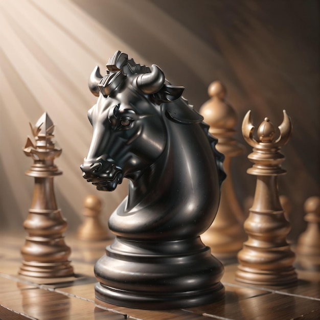 Photo horse chess piece