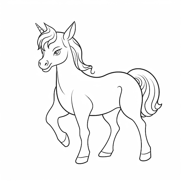 horse coloring page