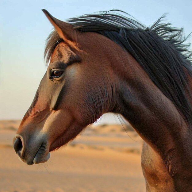 Horse at the desert