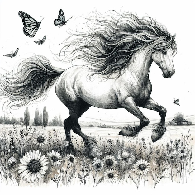 horse illustration