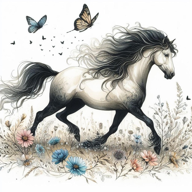 horse illustration